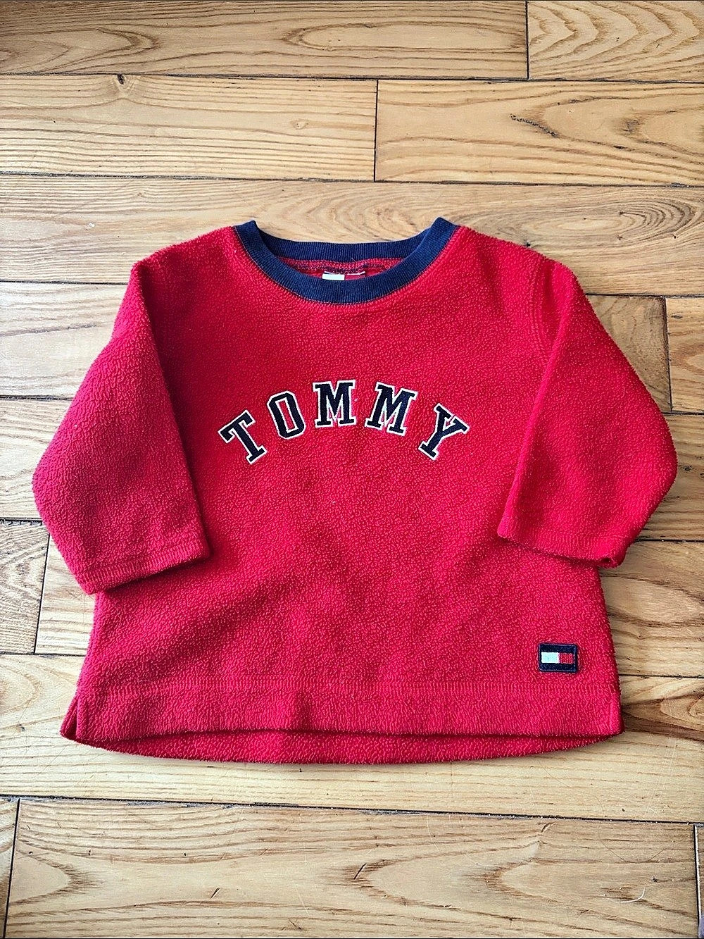 Tommy Hilfiger Baby 6-12M Red Fleece Sweatshirt
